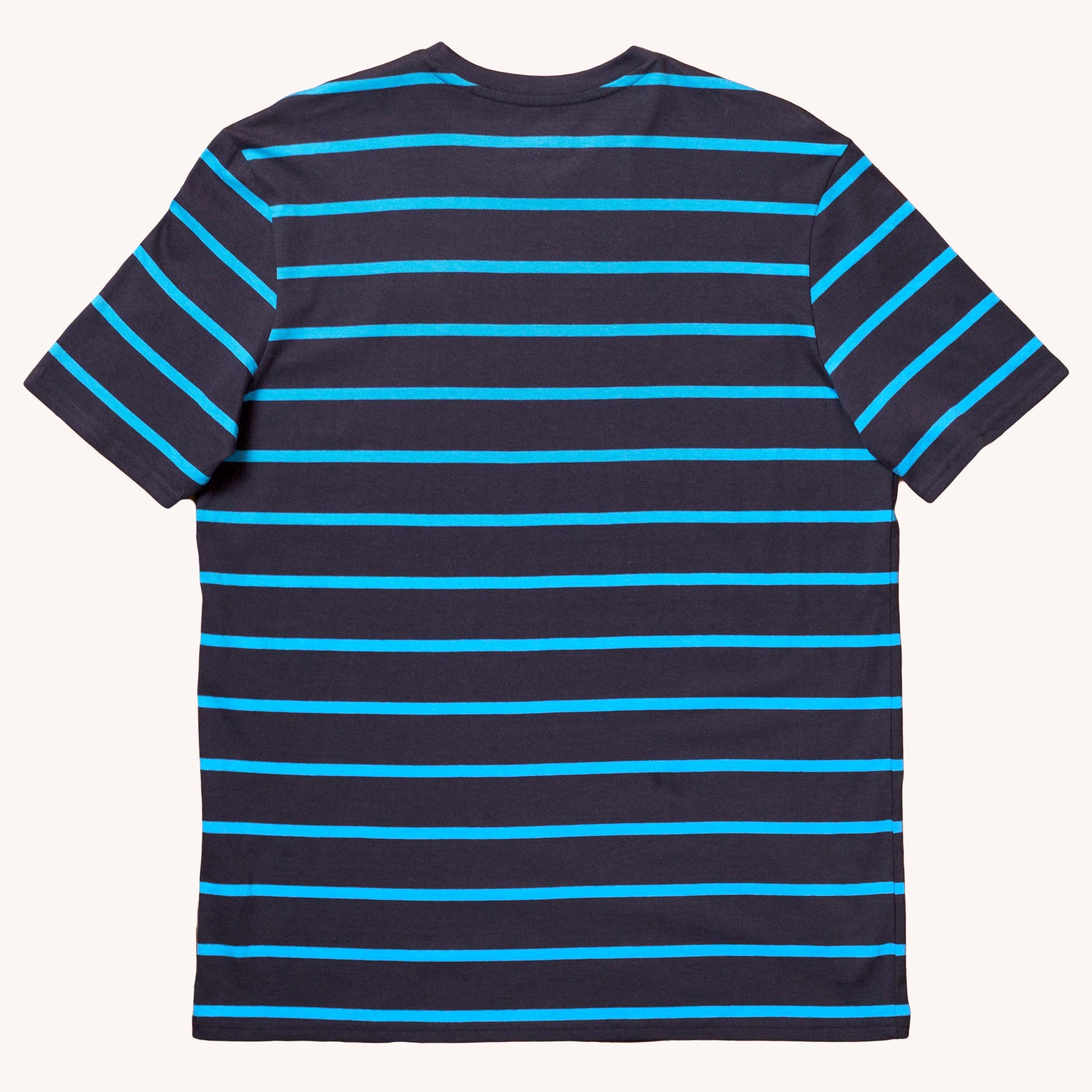 BORDEAUX STRIPE T SHIRT - NAVY BLUE