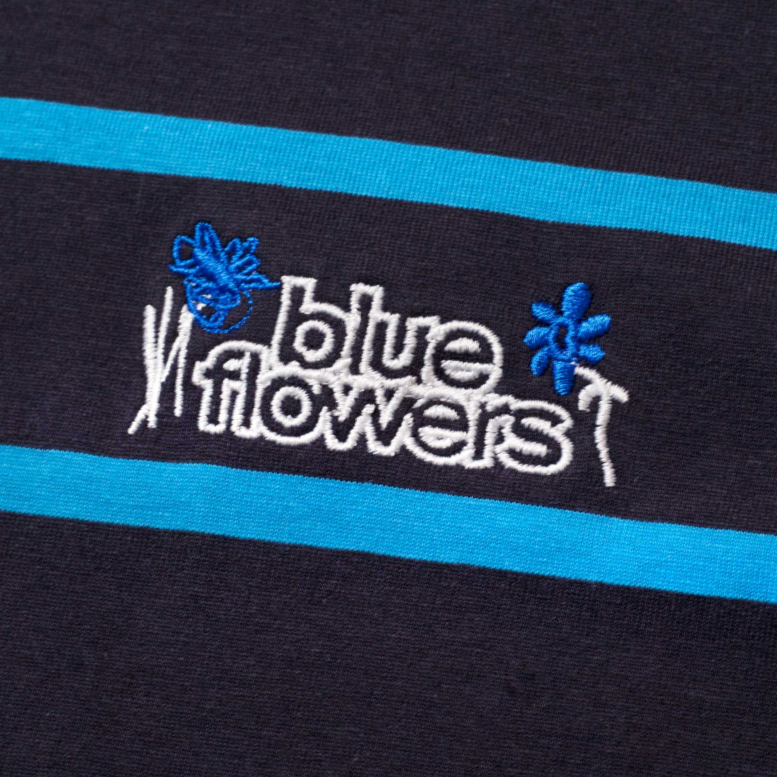 BORDEAUX STRIPE T SHIRT - NAVY BLUE