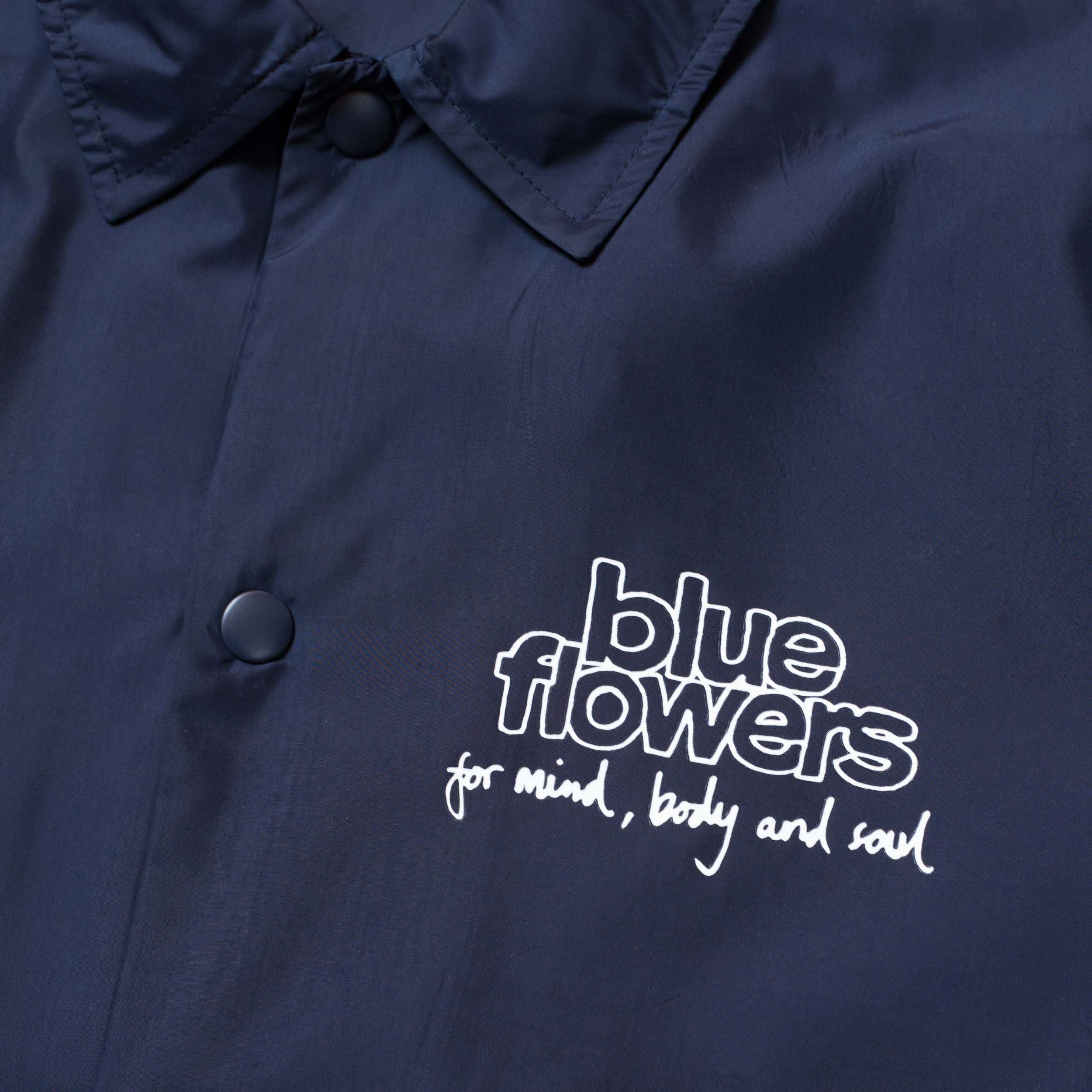 FLOWER HEAD COACH JACKET - NAVY
