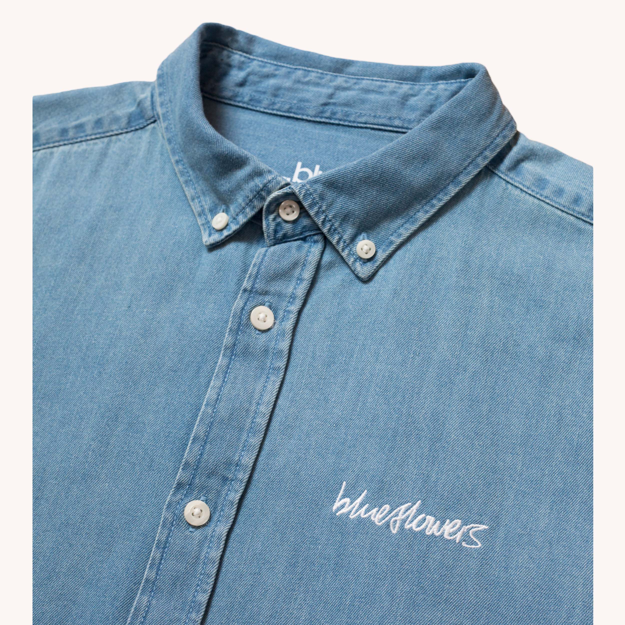 RISING DENIM SHIRT - BLUE