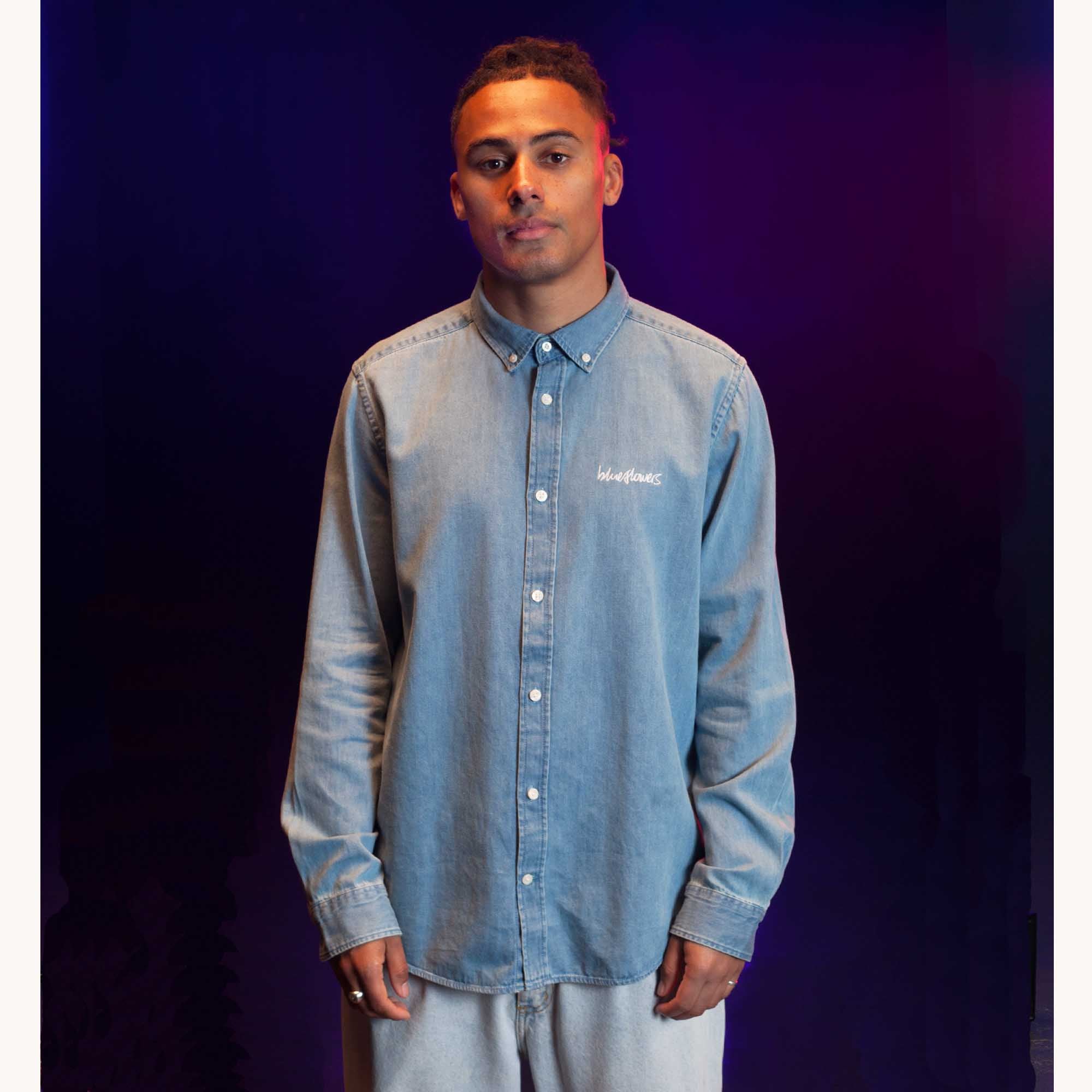 RISING DENIM SHIRT - BLUE
