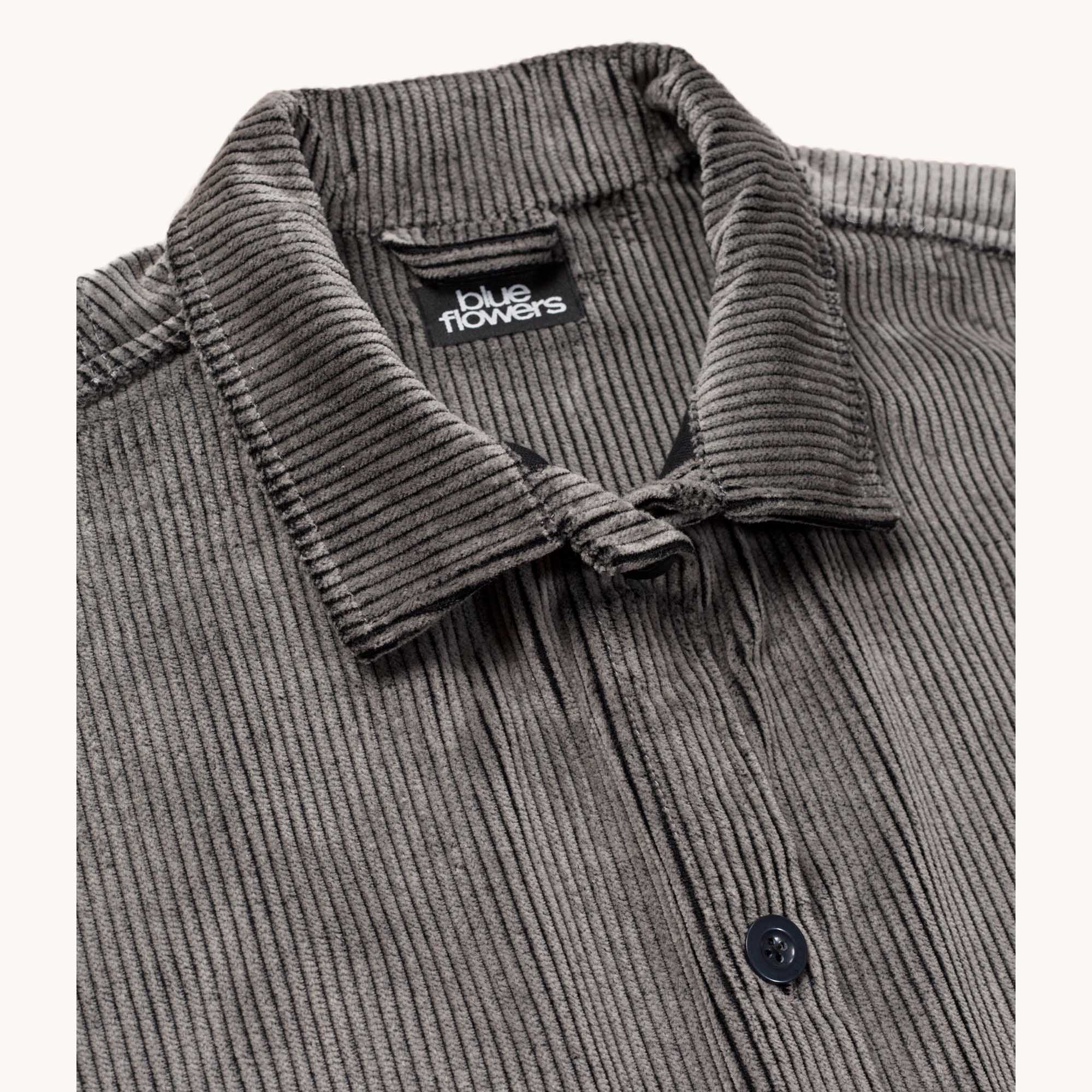 HEAVY CORDUROY OVERSHIRT - GREY