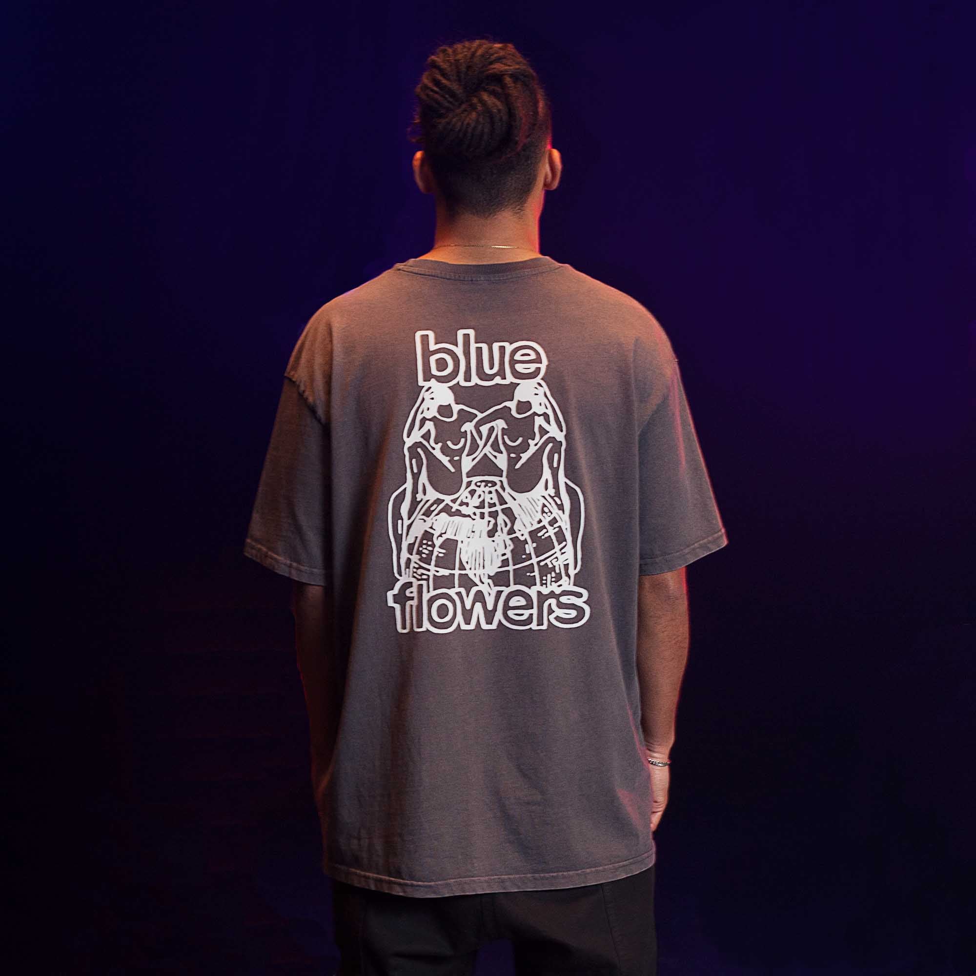 HEAVY RIFF T SHIRT - CHARCOAL WASH