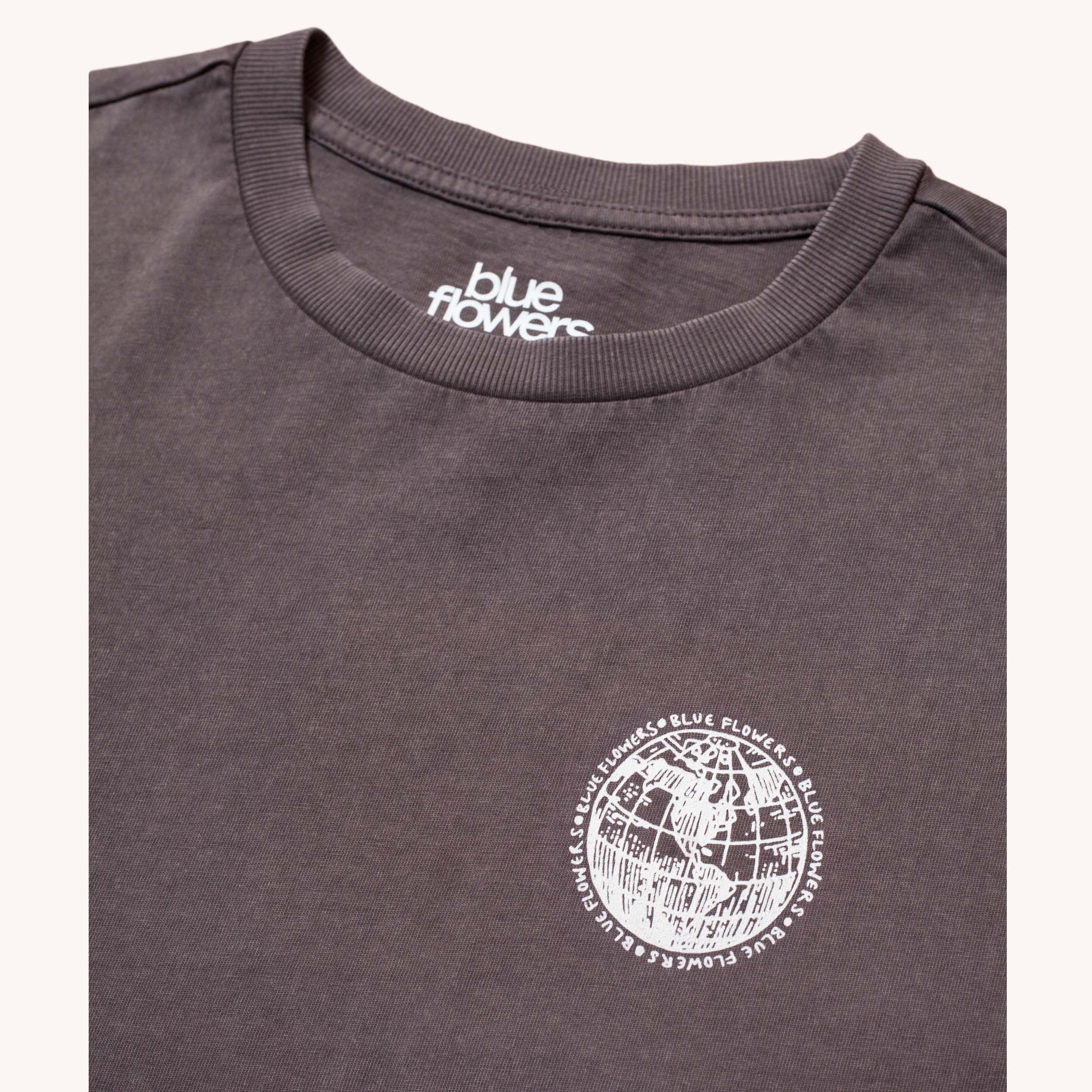 HEAVY RIFF T SHIRT - CHARCOAL WASH