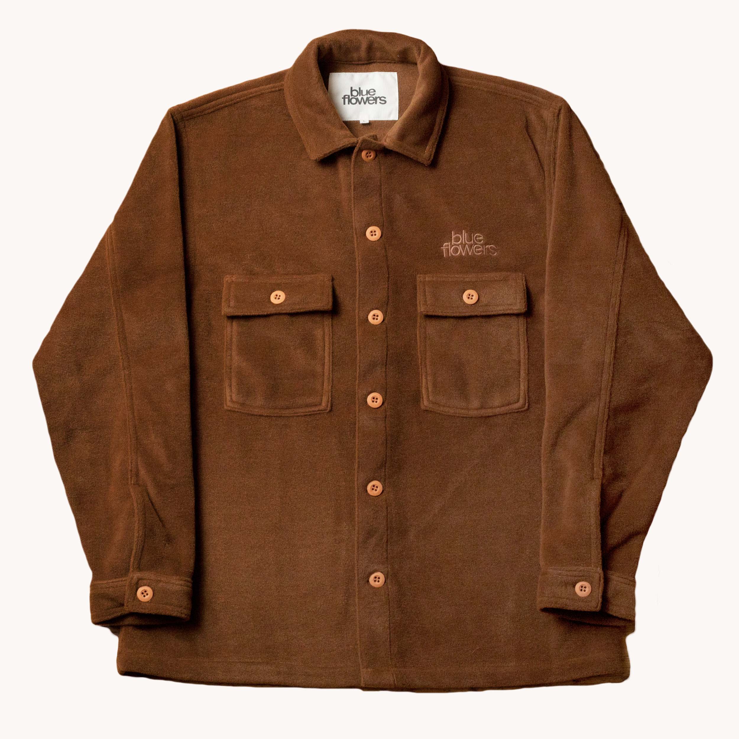 SPECTRAL FLEECE SHIRT - BROWN