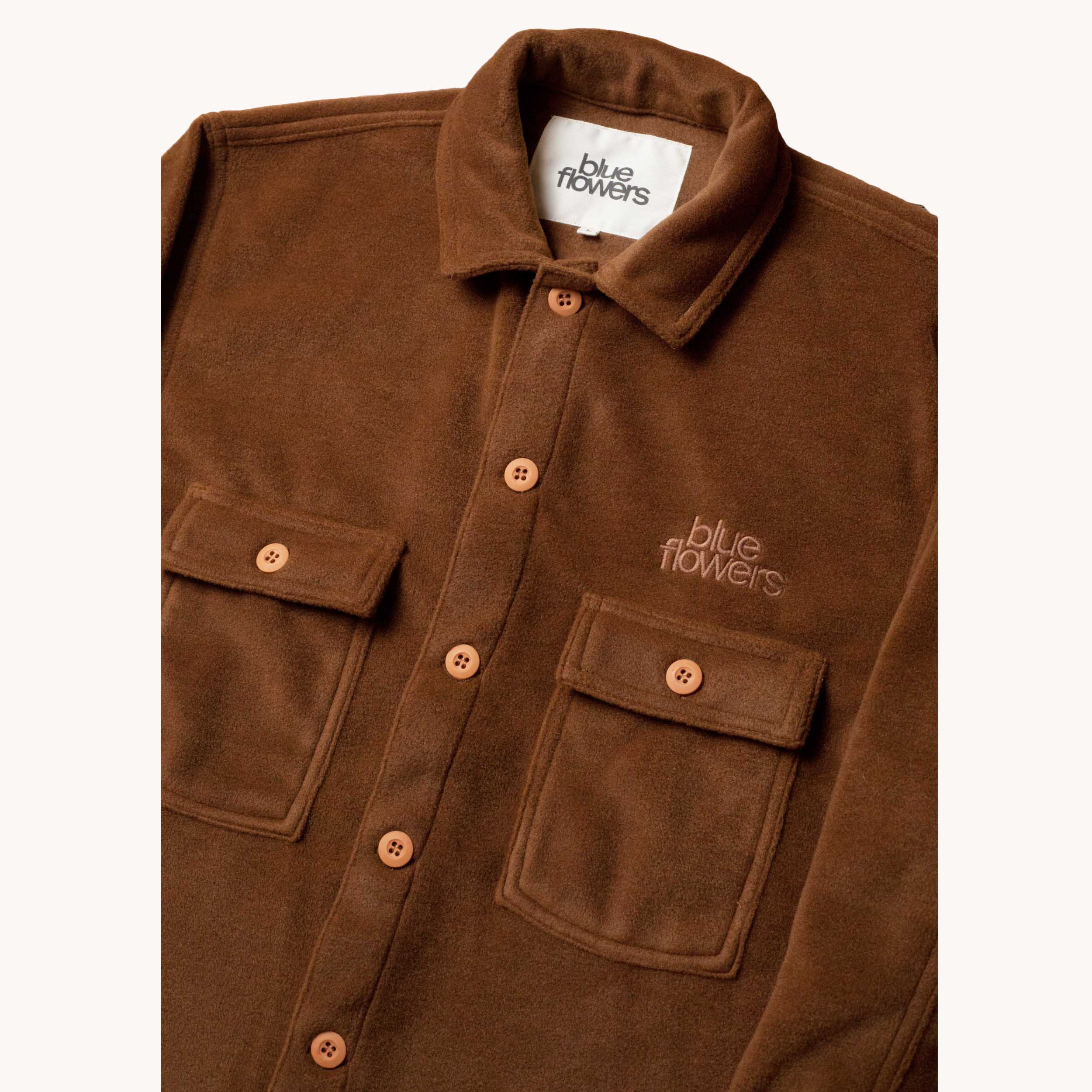 SPECTRAL FLEECE SHIRT - BROWN