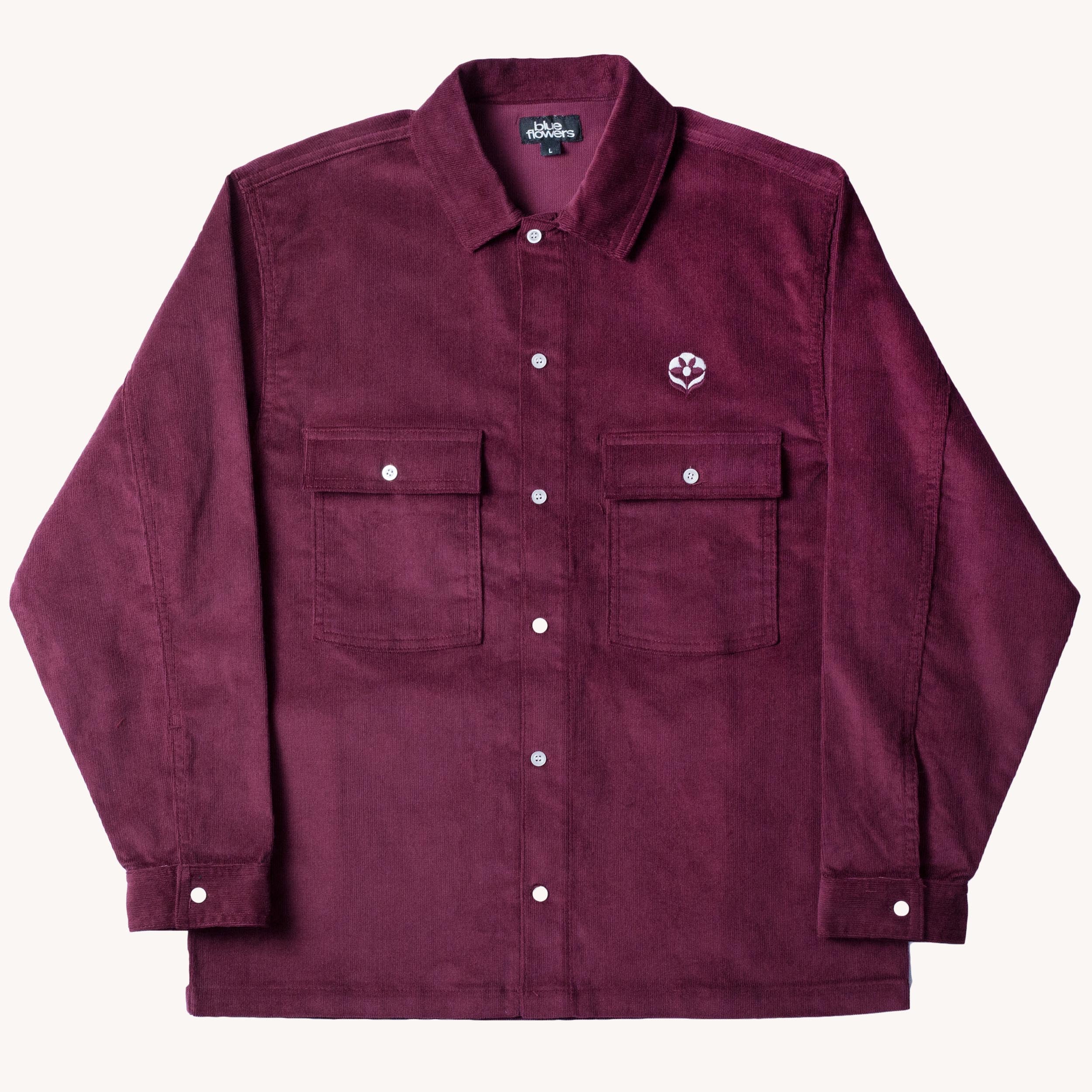 DUNDEE CORDUROY SHIRT - RED WINE