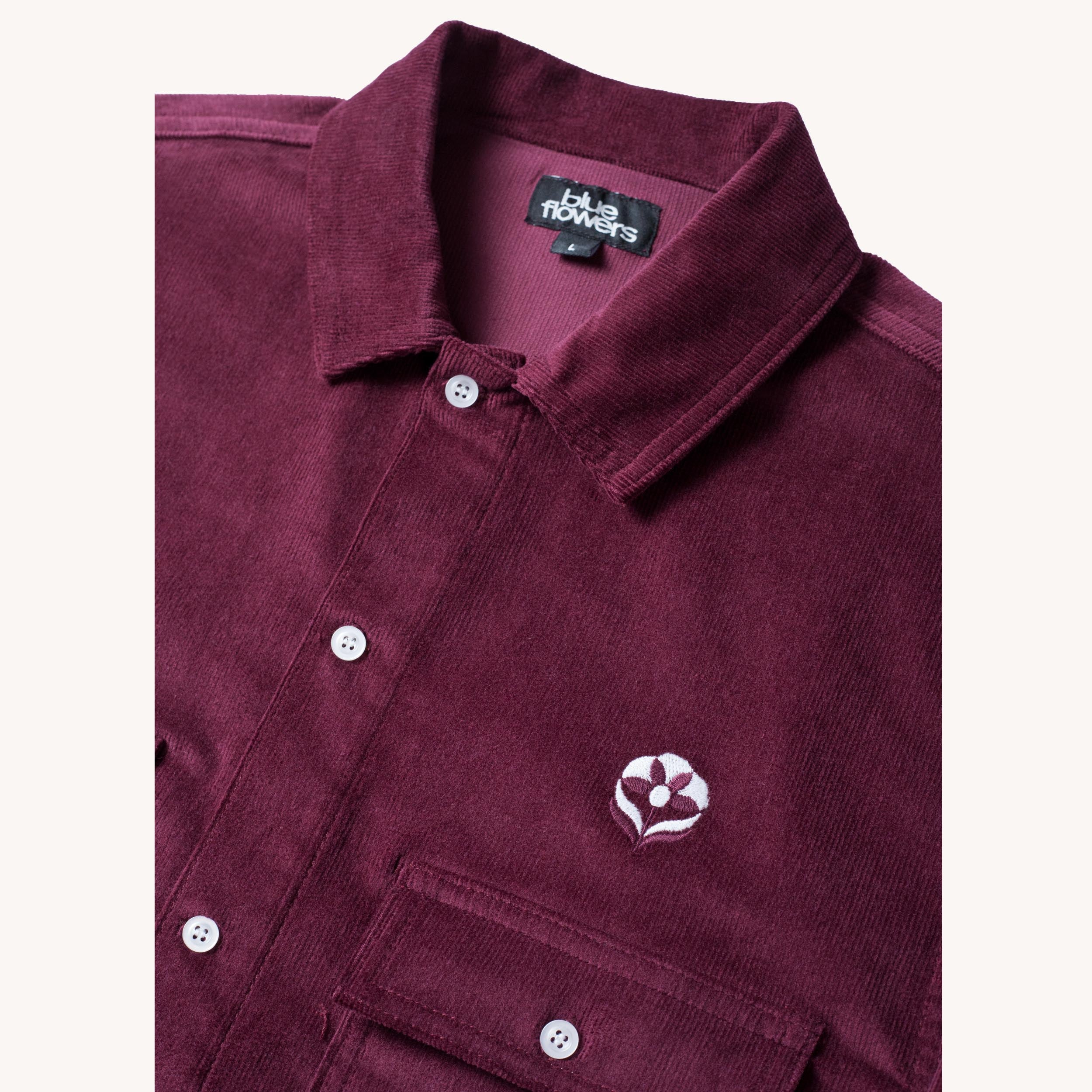 DUNDEE CORDUROY SHIRT - RED WINE