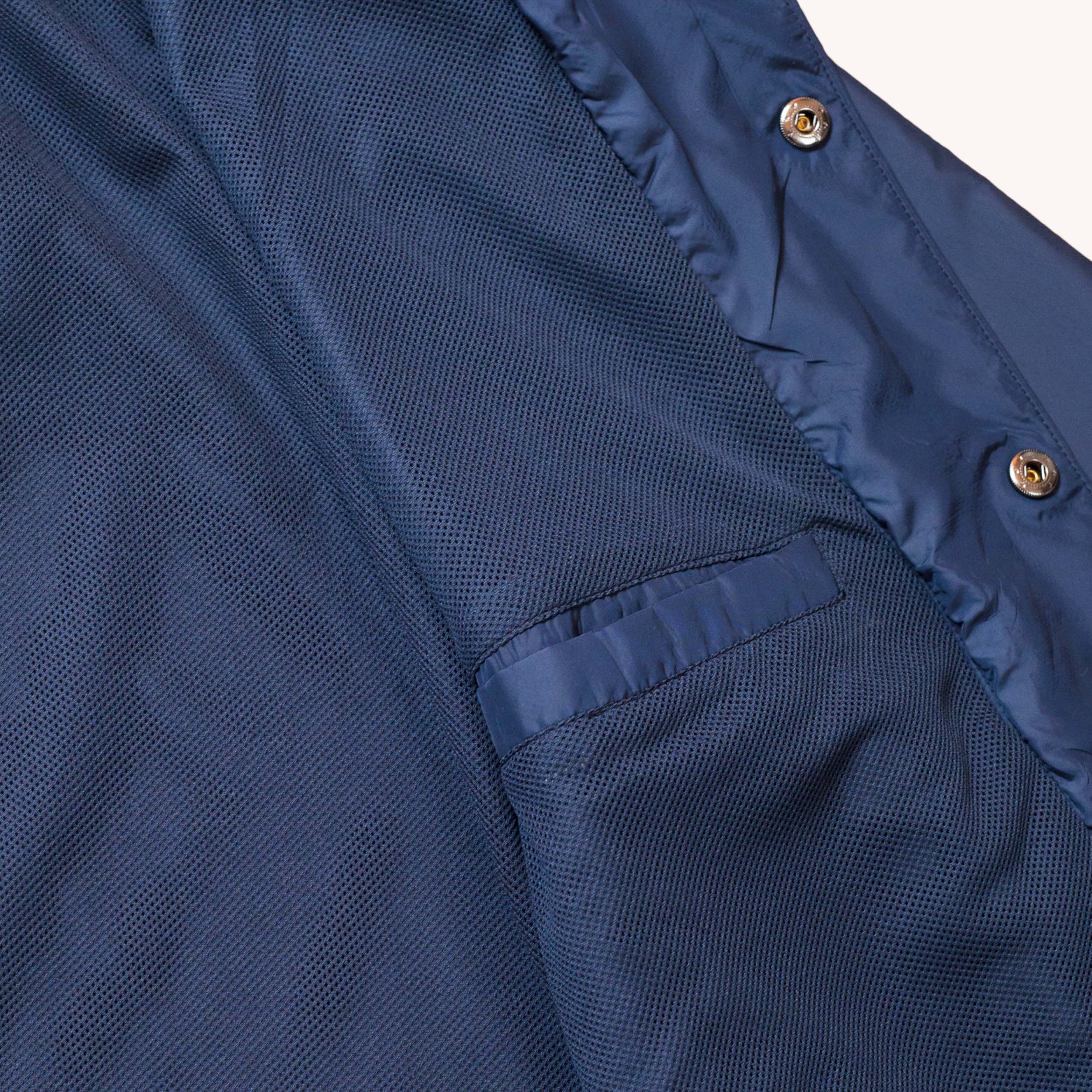 FLOWER HEAD COACH JACKET - NAVY