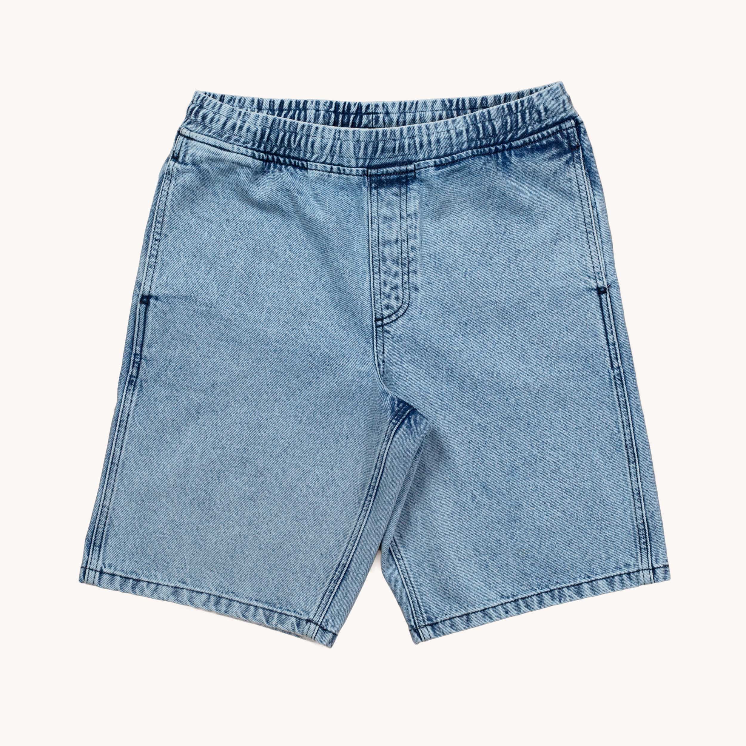 CRUISER DENIM SHORTS - WASHED BLUE