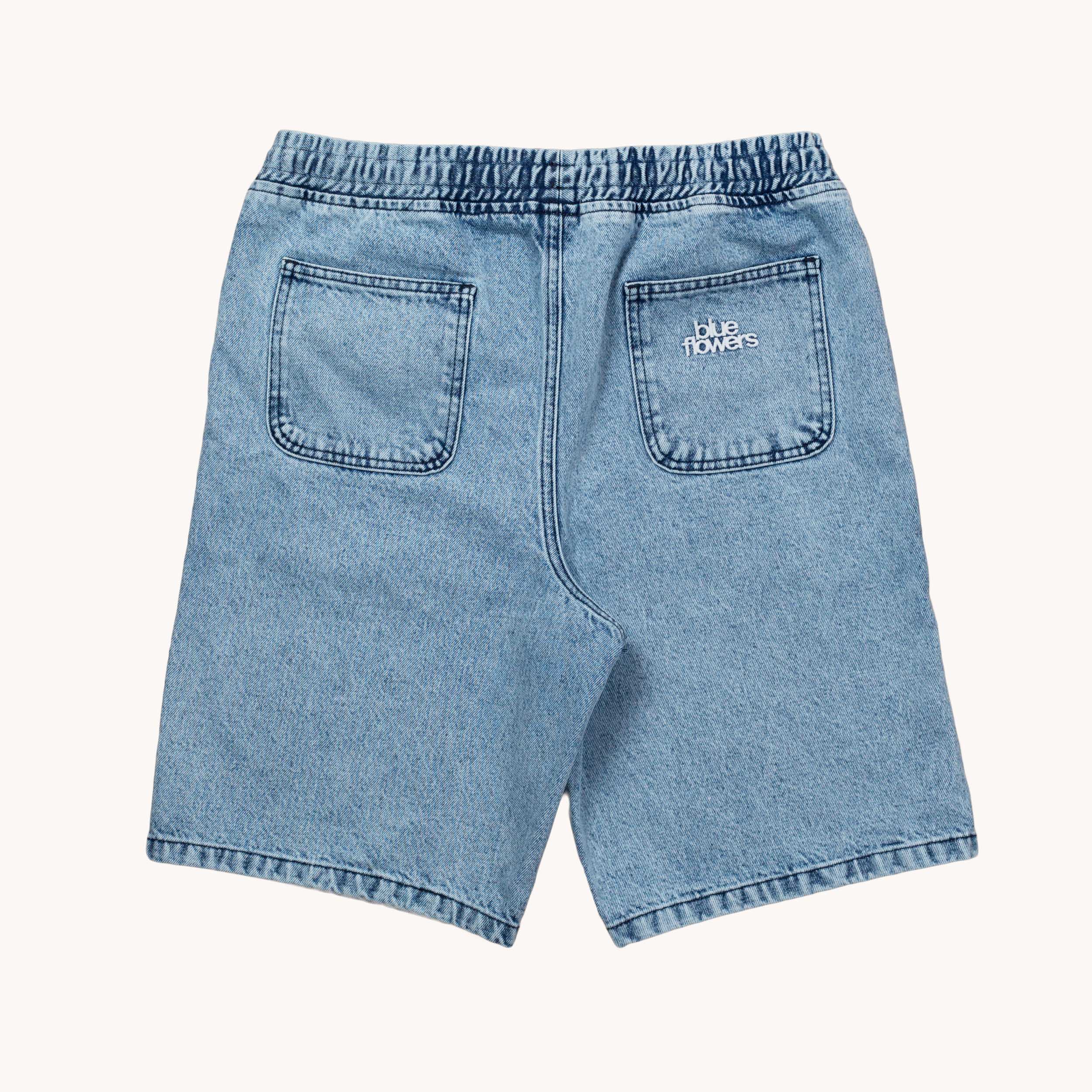 CRUISER DENIM SHORTS - WASHED BLUE