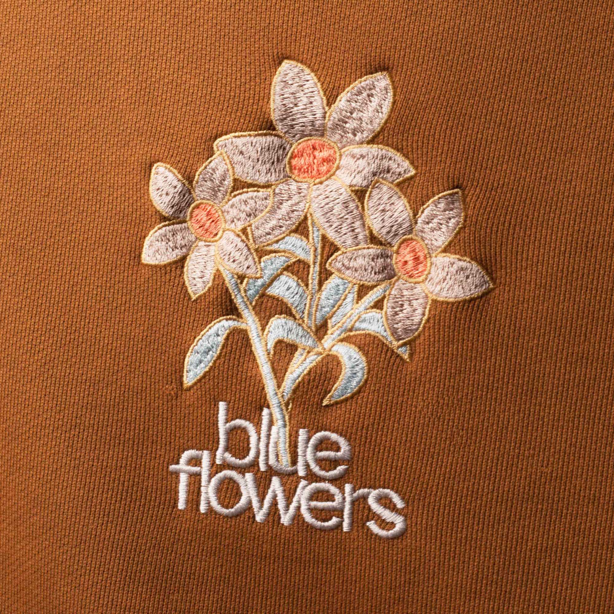WASHED FLOWER SWEATSHIRT - DARK SAND