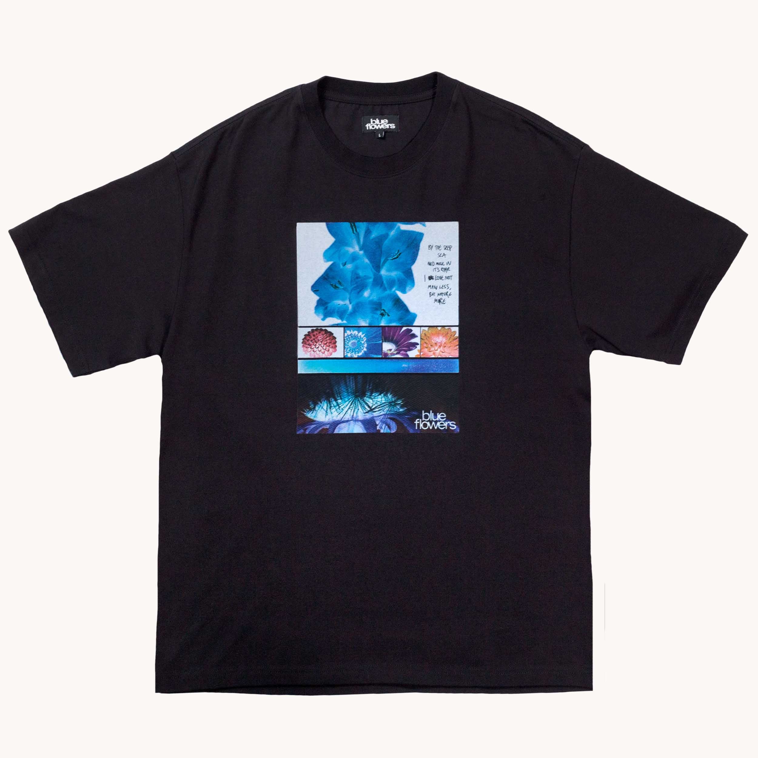 DELPHINIUM T SHIRT - BLACK