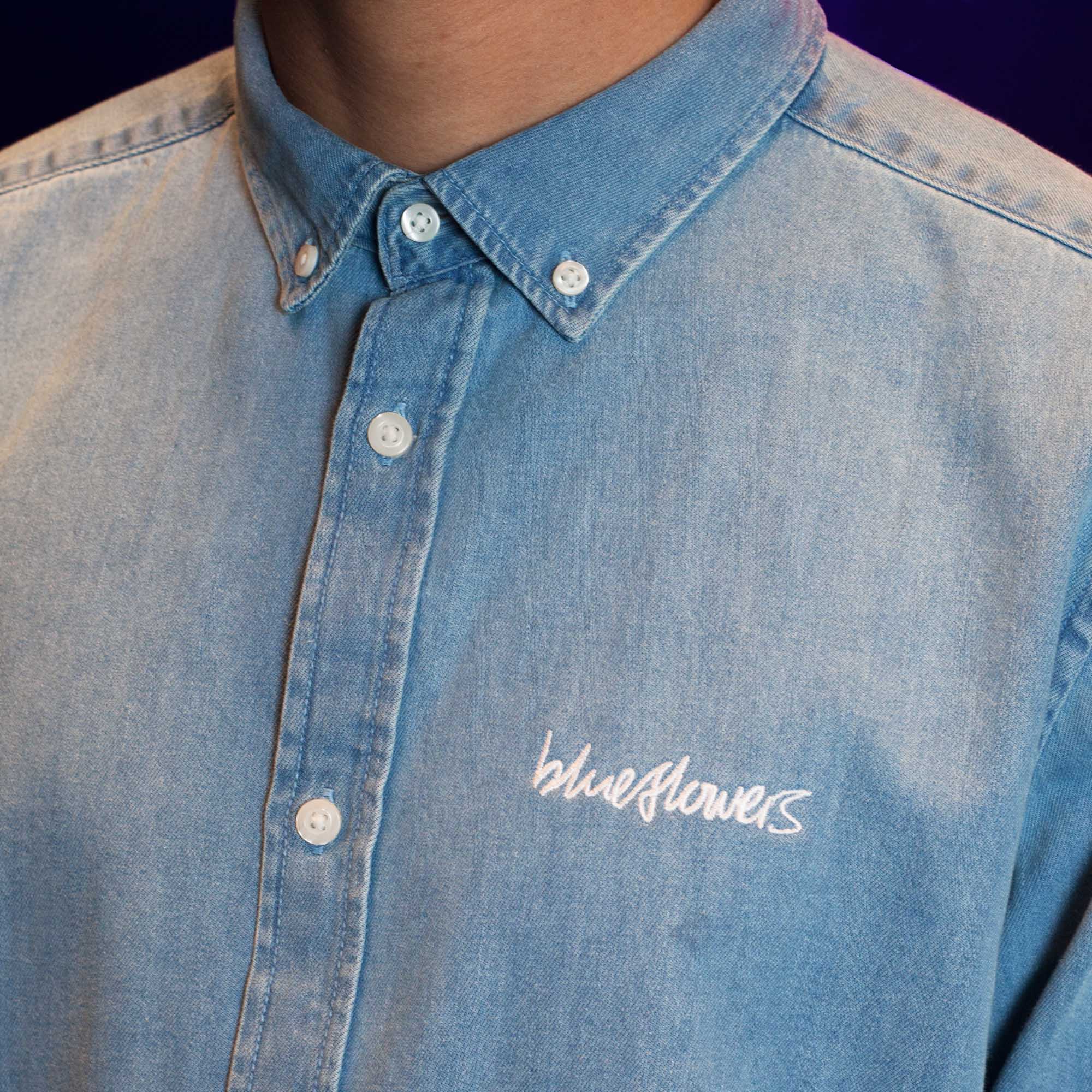 RISING DENIM SHIRT - BLUE