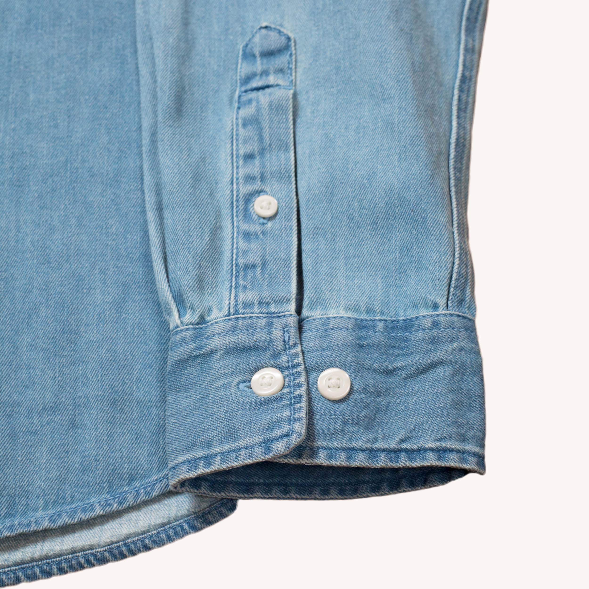 RISING DENIM SHIRT - BLUE