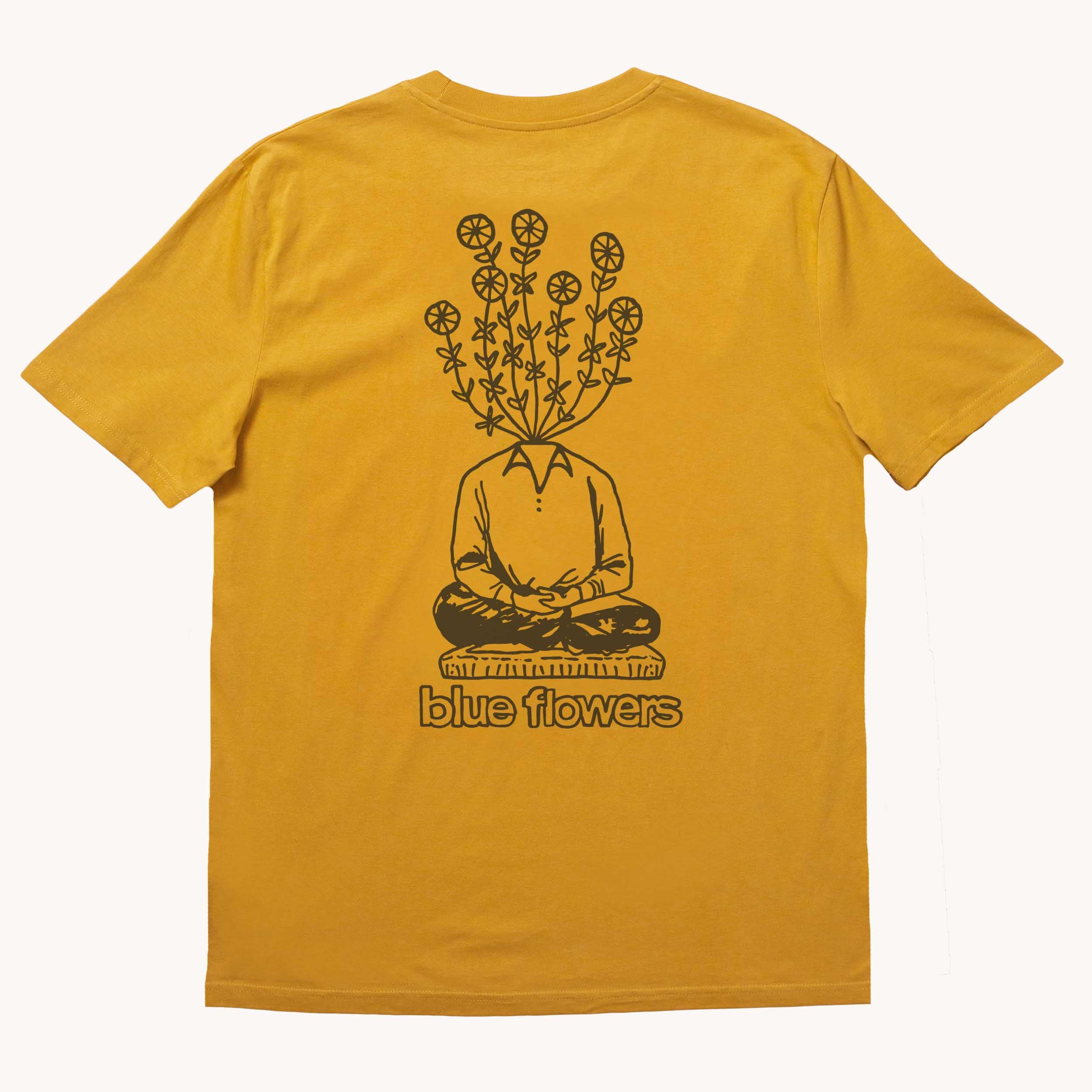 BOTANICAL T SHIRT - OCHRE