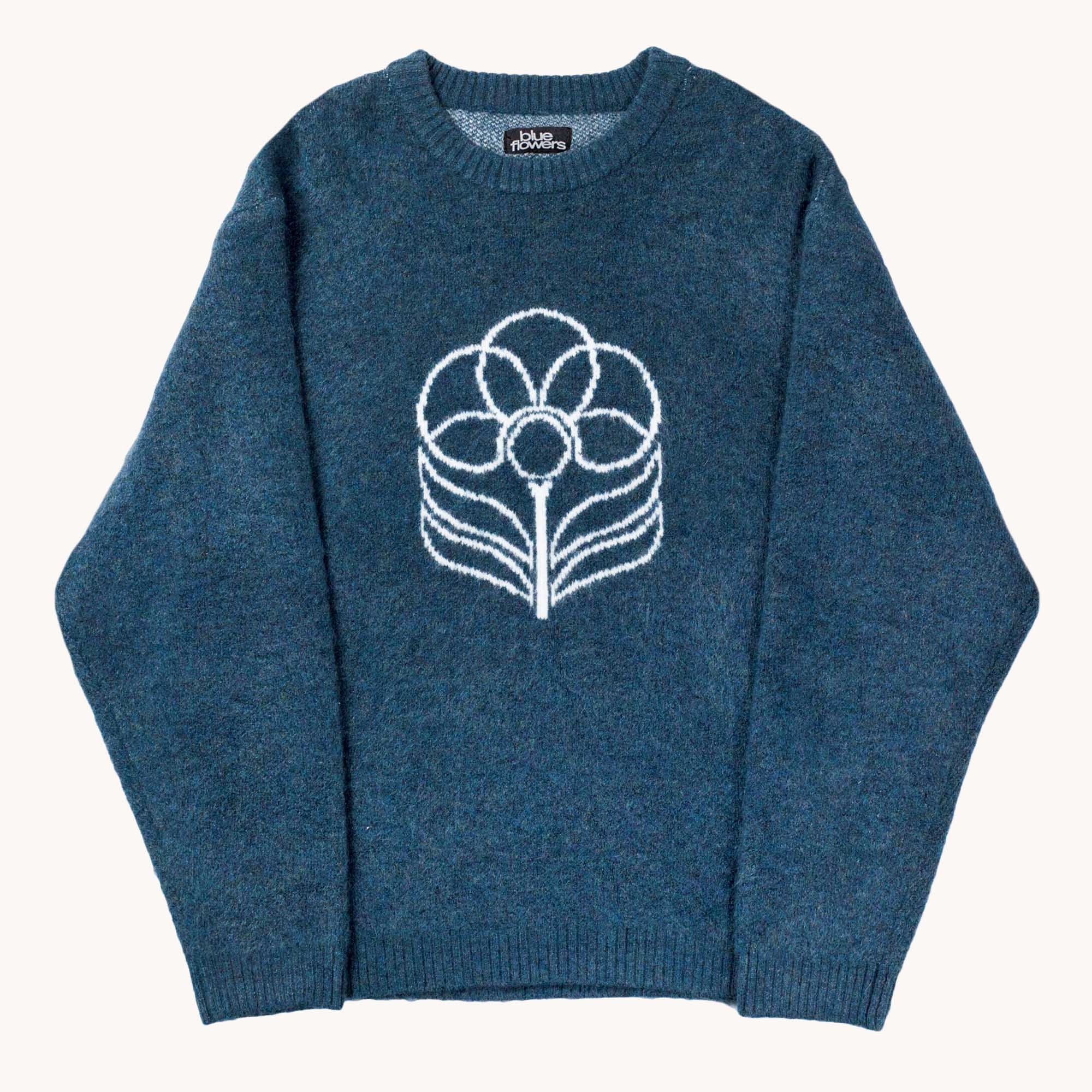 LARGE FLOWER KNIT JUMPER