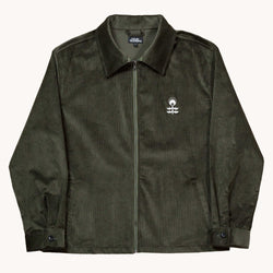 KOYOTO CORDUROY ZIP UP - GREEN