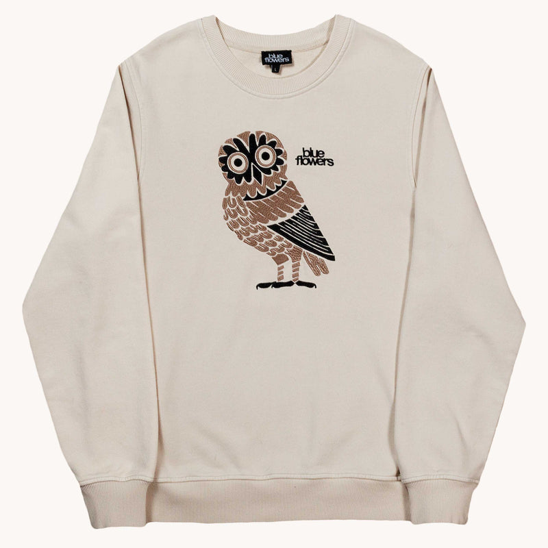 OWL SWEATSHIRT - CREAM