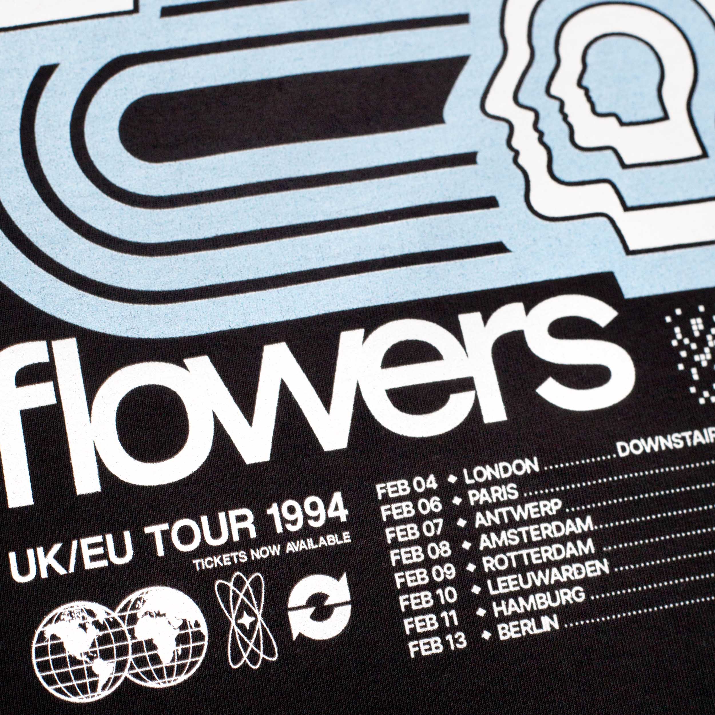 WOMENS 94 TOUR T SHIRT - BLACK