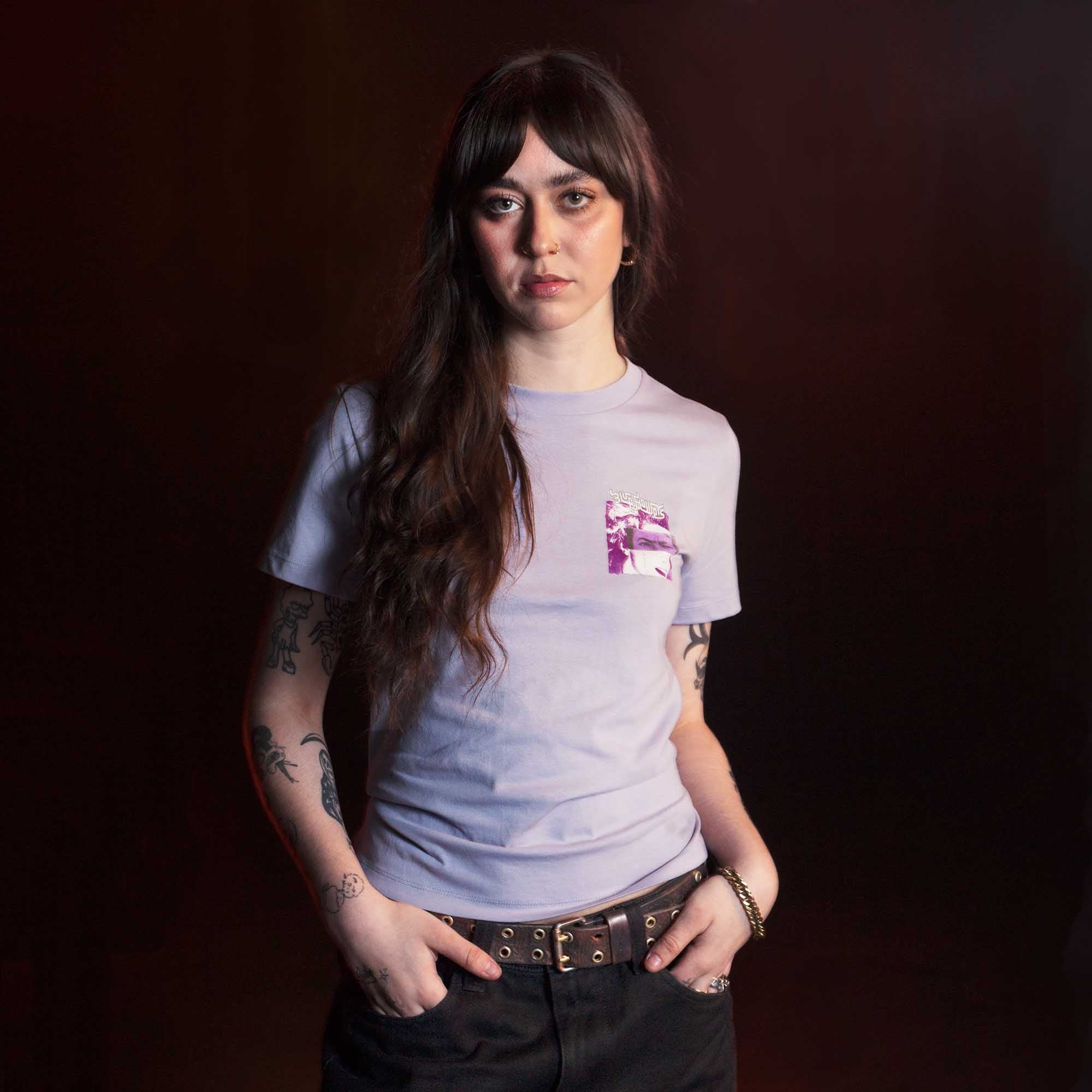 WOMENS MELEK T SHIRT - LAVENDER