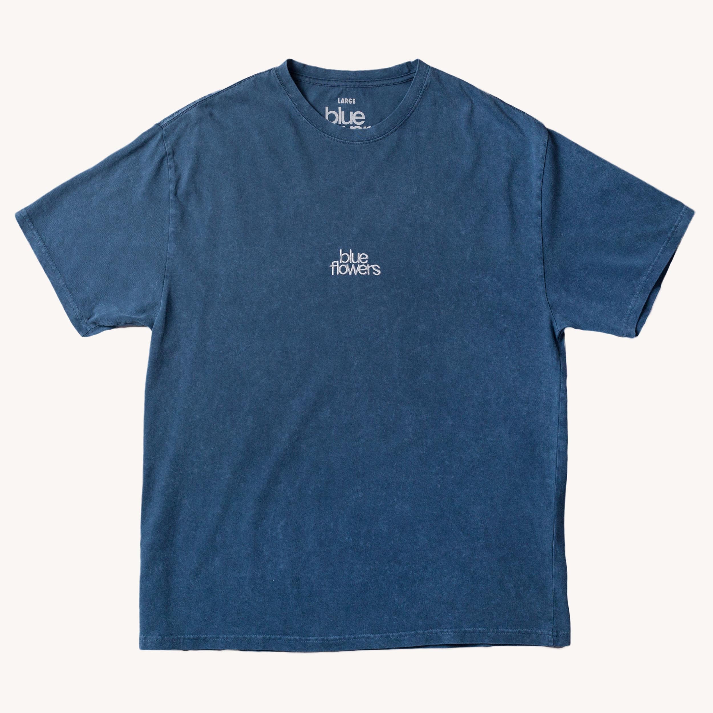 HEAVY WASH T SHIRT - BLUE WASH