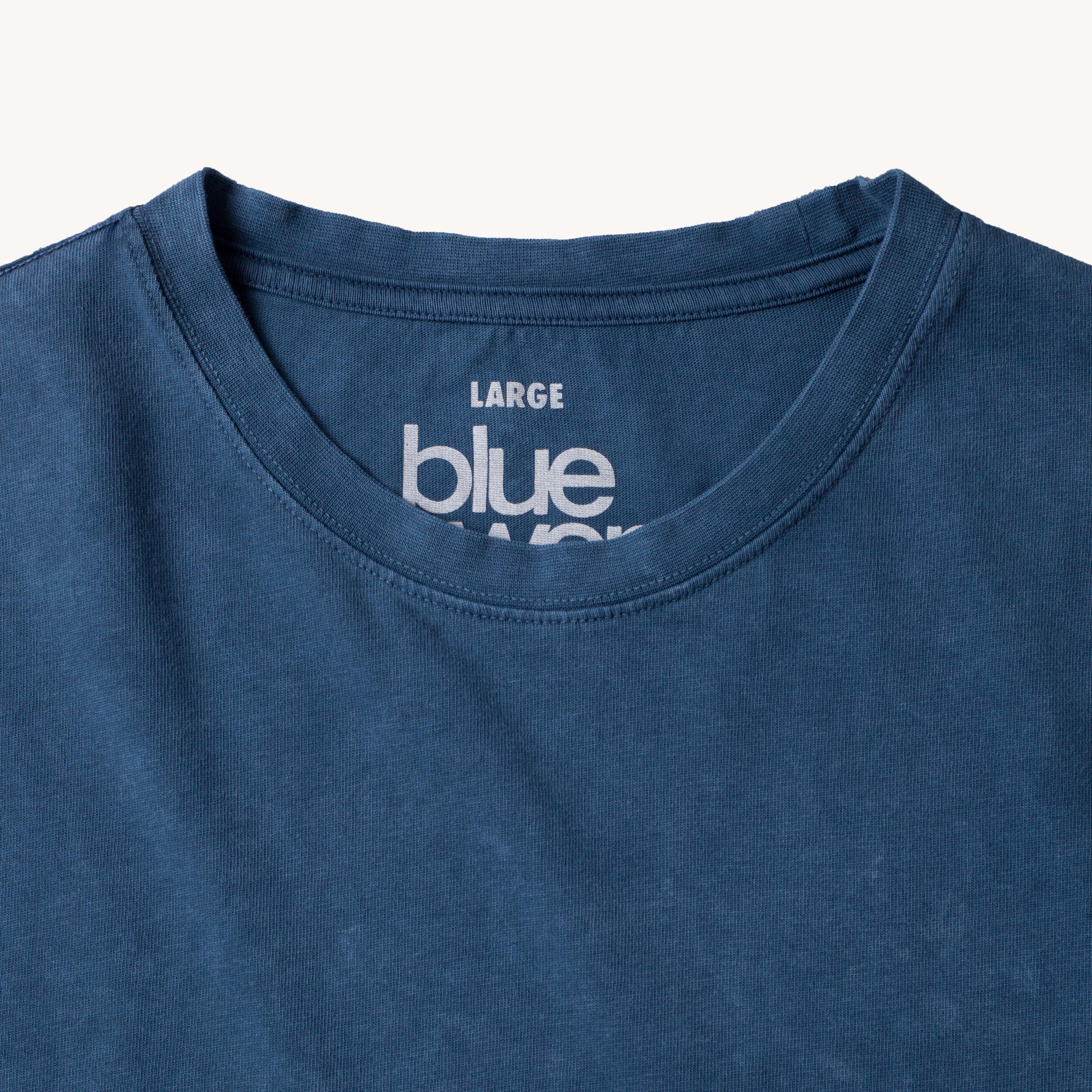 HEAVY WASH T SHIRT - BLUE WASH